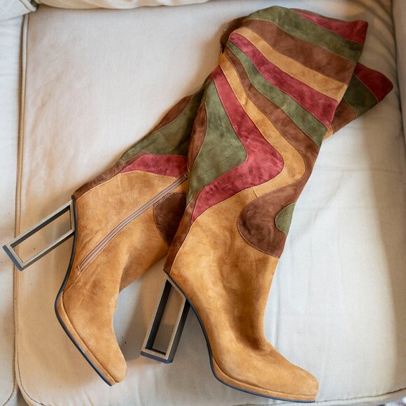 Jeffrey Campbell Shoes - Jeffery Campbell Energy Over The Knee Boots sz 10 New NWOB $590 Shoes Seen on TV